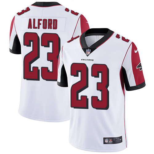 Nike Falcons #23 Robert Alford White Men's Stitched NFL Vapor Untouchable Limited Jersey - Click Image to Close